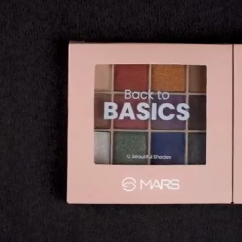 MARS 12 Shades Back to Basics Eyeshadow Palette with Free Applicator | Matte | Shimmer | Beginner Friendly & Long Lasting Eye Shadow Palette | (14.4 gm) (Shade-01) thumbnail 2